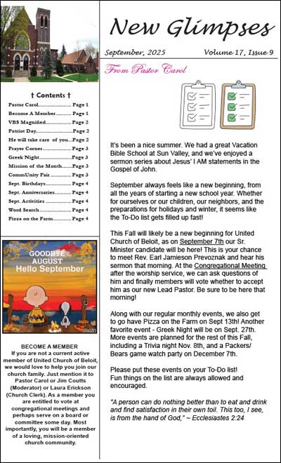 Issue 9 September 2025 | New Glimpses Newsletter